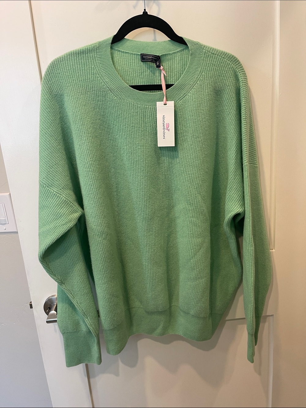 Women’s Vineyard Vines Wool/Cashmere Blend Sweater in Mint Green sz L/XL $248